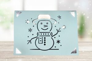 winter card with cutouts and foil background featured image emjaybeedesign.com
