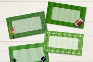 football themed table cards featured image www.emjaybeedesign.com